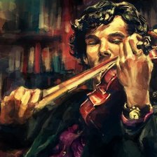 Схема вышивки «шерлок и скрипка»