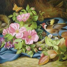 Схема вышивки «Около гнезда»