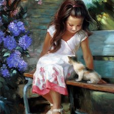 Схема вышивки «девочка»