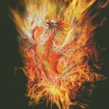 Схема вышивки «феникс»