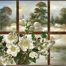 Схема вышивки «Рождественский букет»