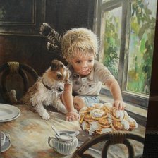 Схема вышивки «Дети»