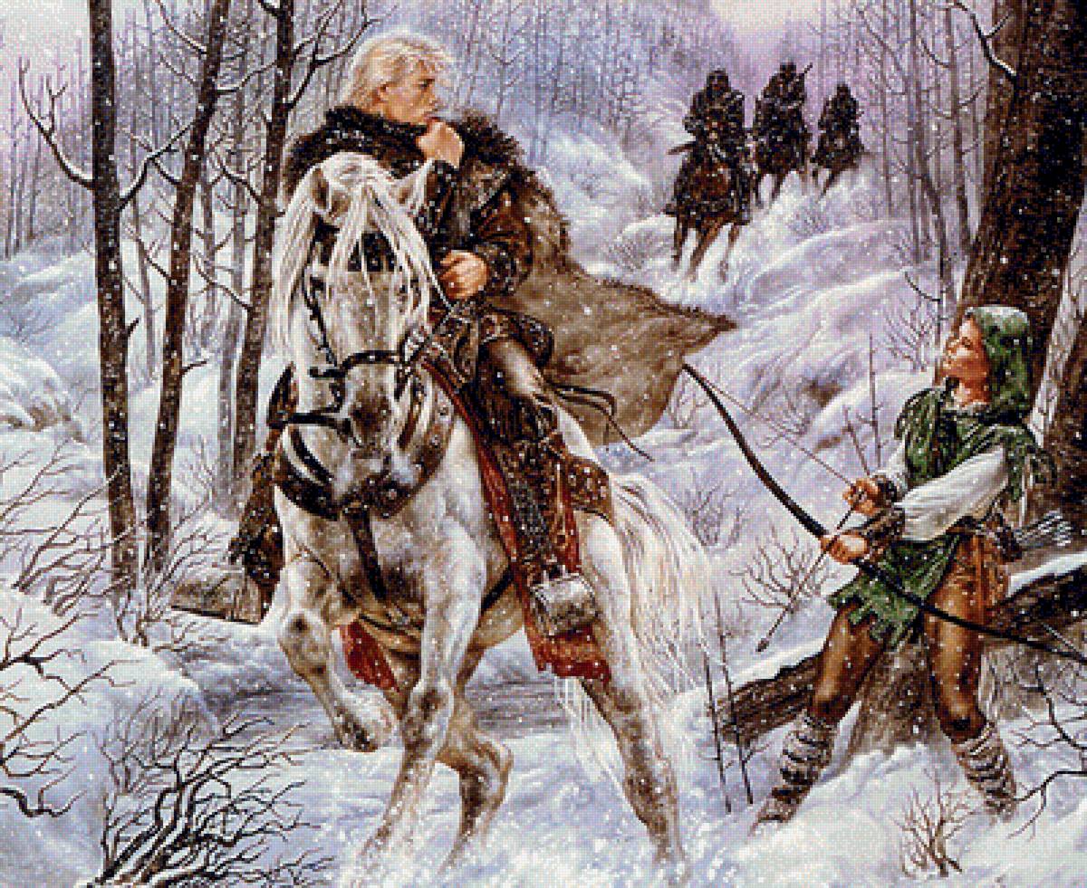 рыцарь и лучница - предпросмотр