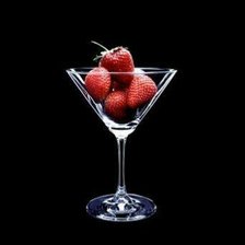 Схема вышивки «Клубника в бокале»