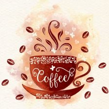 Схема вышивки «Кофемания»