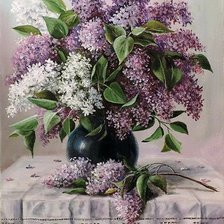 Схема вышивки «Сирень»