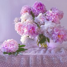 Схема вышивки «Пионы»