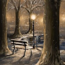 Схема вышивки «night winter»