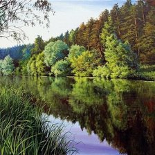 Схема вышивки «На речке»