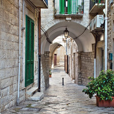 Схема вышивки «Дворик.»