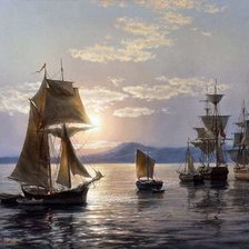 Схема вышивки «Море»