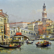 Схема вышивки «МОСТ РИАЛЬТО Иванова Надежда»