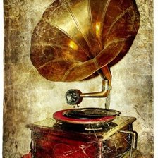 Схема вышивки «Граммофон»