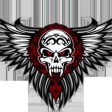 Схема вышивки «череп»