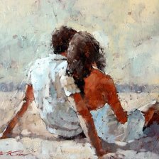 Схема вышивки «Двое»