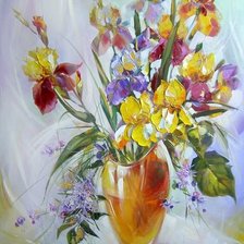 Схема вышивки «Irysy -L.Skripczenko»