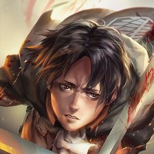 Схема вышивки «Капитан Леви»