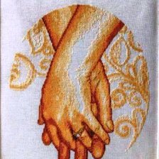 Схема вышивки «Молодожоны.»