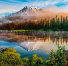 Схема вышивки «Пейзаж»