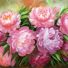 Схема вышивки «piwonie - podłużne»