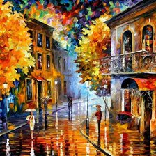 Схема вышивки «Дождь»