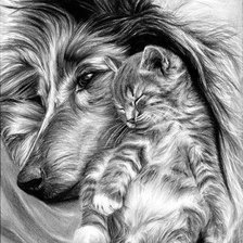 Схема вышивки «Друзья навеки»