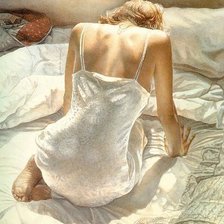 Схема вышивки «женский силуэт»