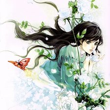 Девушка в цветах