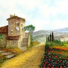 Схема вышивки «Пейзажи Тосканы»