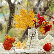 Схема вышивки «осень дождь»