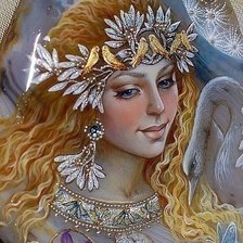 Схема вышивки «Задумчивость»