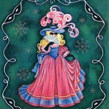 Схема вышивки «маска»