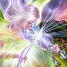 Схема вышивки «скрипачка»