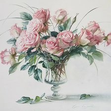 Схема вышивки «Розы»