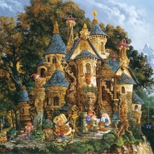 Схема вышивки «сказочные эльфы»