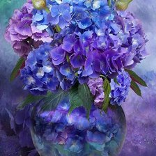 Схема вышивки «ГОРТЕНЗИЯ»