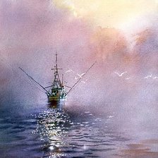 Схема вышивки «Korabli»