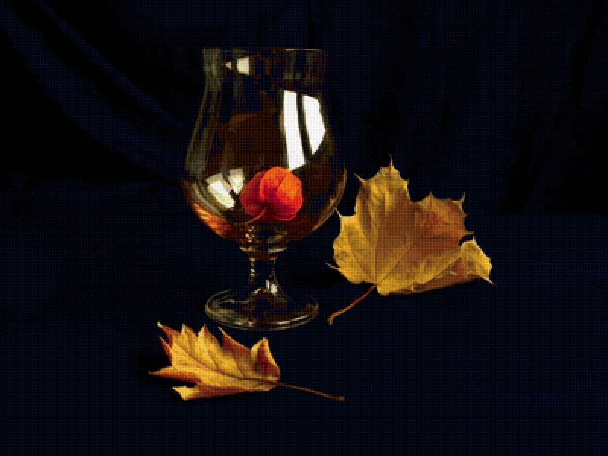 Натюрморт - осень., бокал - предпросмотр