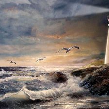 Схема вышивки «Джина Фемрайт. Маяк»