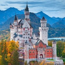 Схема вышивки «Нойшванштайн»