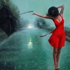 Схема вышивки «танец под дождем»