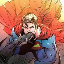 Схема вышивки «Супермен и Бэтмен»