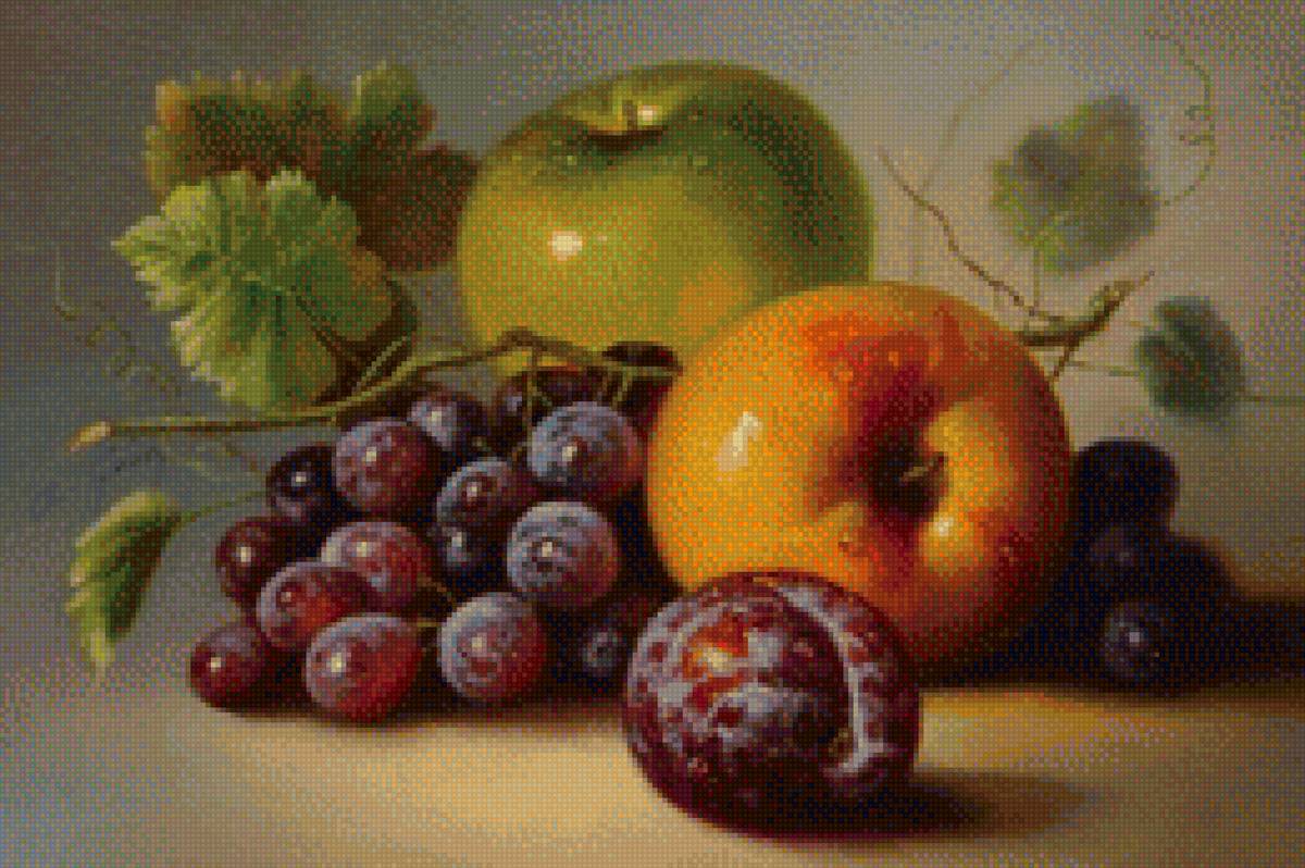 Натюрморт - вышивка крестом - предпросмотр