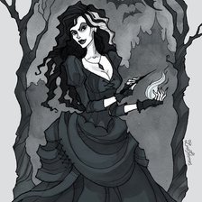 Схема вышивки «Беллатриса Лестрейндж»