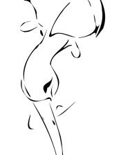 Схема вышивки «Дама с зонтом»