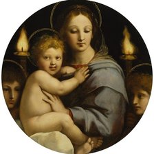 Схема вышивки «Мадонна с канделябрами»