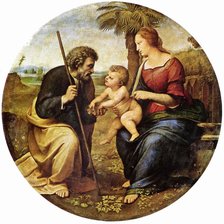 Схема вышивки «Святое семейство под пальмой»