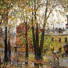 Схема вышивки «Дворик, которого нет»