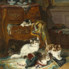 Схема вышивки «Котята»