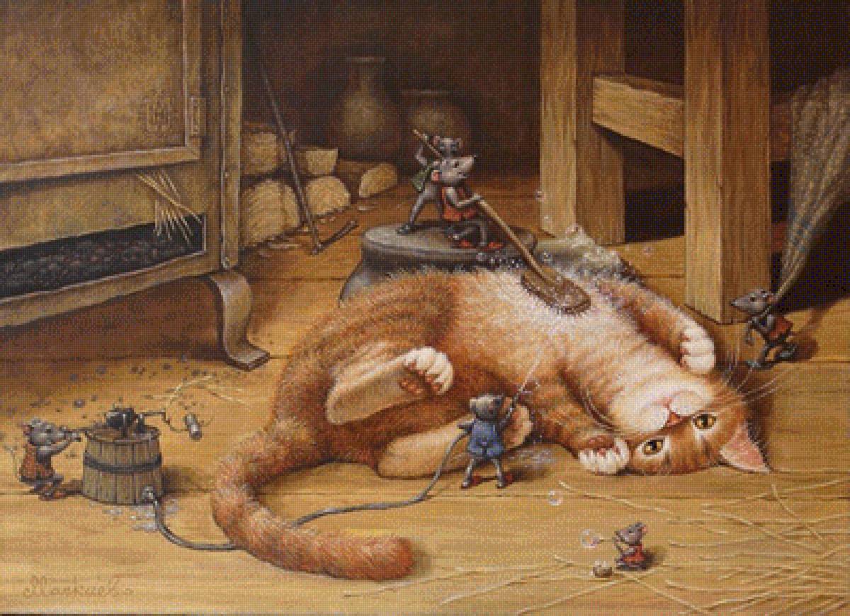 Купание - коты - предпросмотр